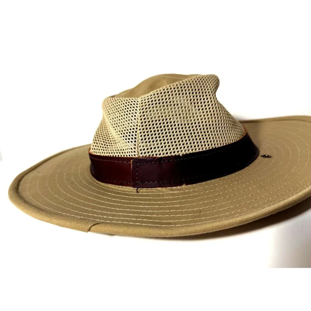 Henschel Safari Sun Hat Wide Brim Mesh Crown Outdoor Hiking Fishing Hat Medium